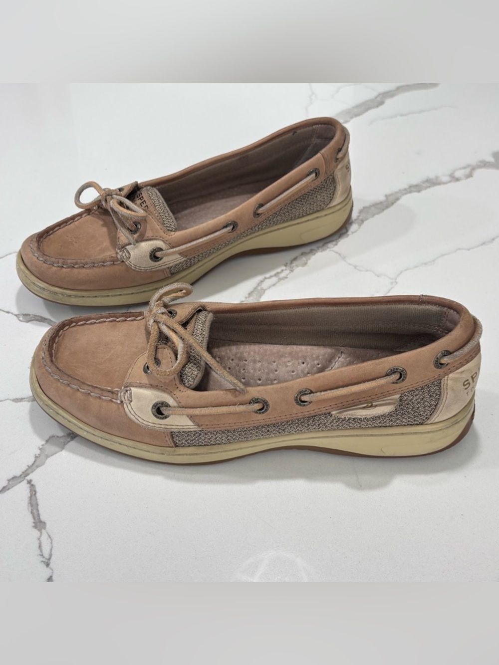 Sperry Top-Sider Angelfish Boat Shoes Leather Slip-On Loafers 9102047 CH73 6.5M